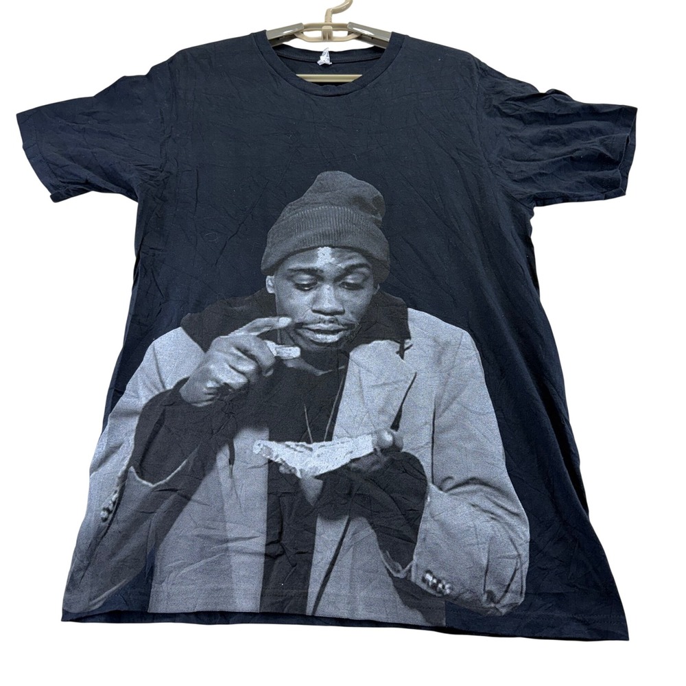 Anvil T-Shirt Mens M Black Dave Chappelle Tyrone Biggums Graphic Short Sleeve